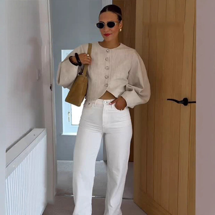 Damer Modet jacka med voluminösa ärmar Eva Jonsson-Eva Jonsson