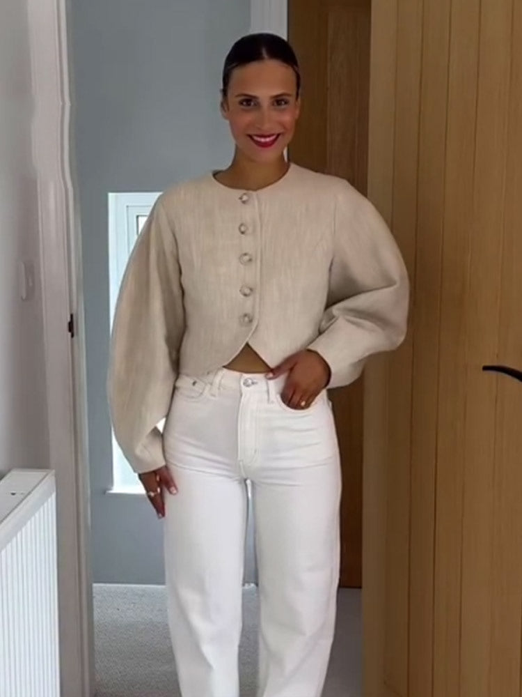 Damer Modet jacka med voluminösa ärmar Eva Jonsson-Eva Jonsson