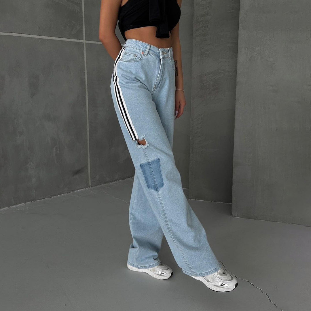 Damer Modetrend High-Waist Jeans med avslappnad passform Mirla-Eva Jonsson