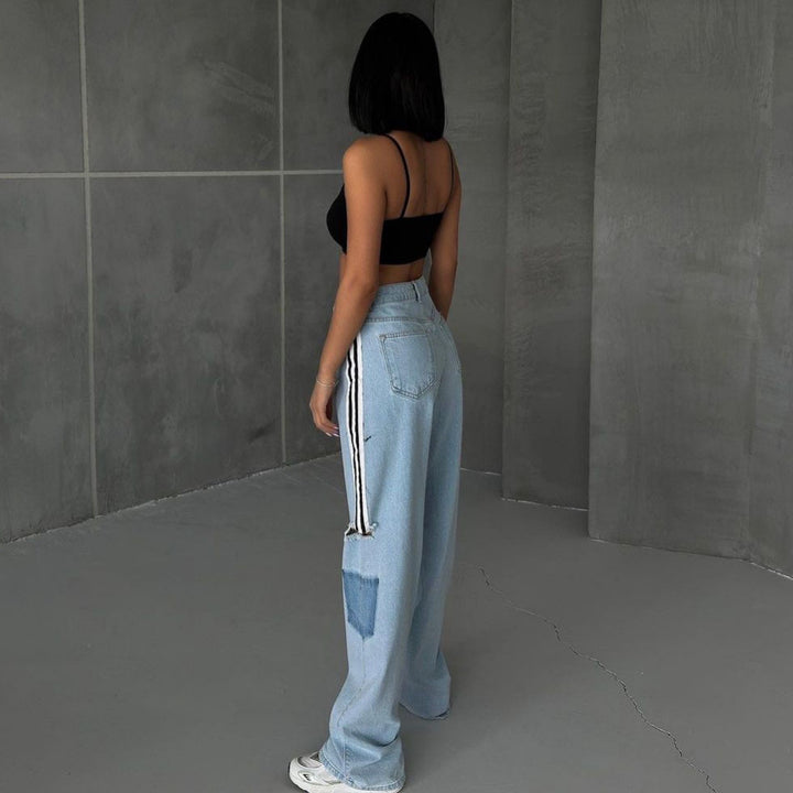 Damer Modetrend High-Waist Jeans med avslappnad passform Mirla-Eva Jonsson