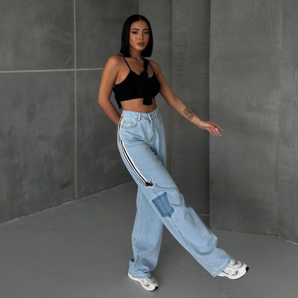 Damer Modetrend High-Waist Jeans med avslappnad passform Mirla-Eva Jonsson