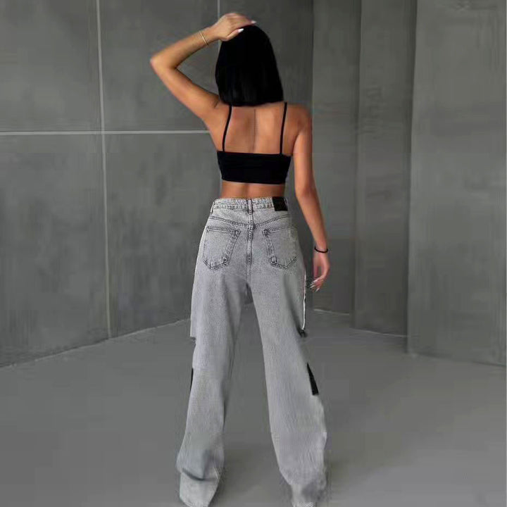 Damer Modetrend High-Waist Jeans med avslappnad passform Mirla-Eva Jonsson