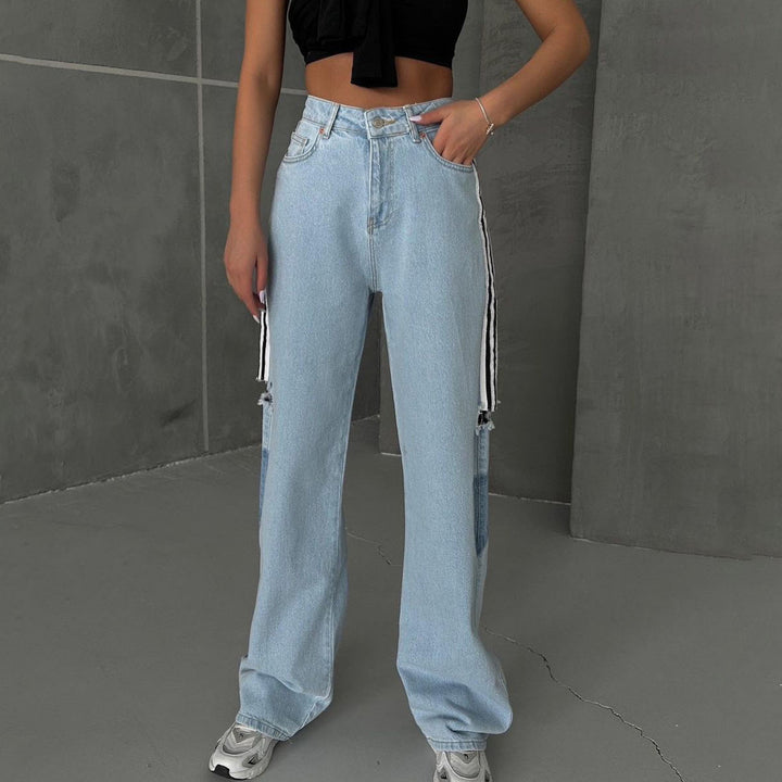 Damer Modetrend High-Waist Jeans med avslappnad passform Mirla-Eva Jonsson
