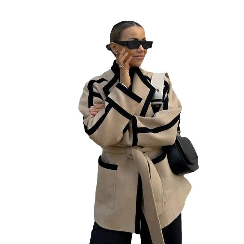 Damer Modetrend Wrap-jacka med grafisk design Mirla-Eva Jonsson