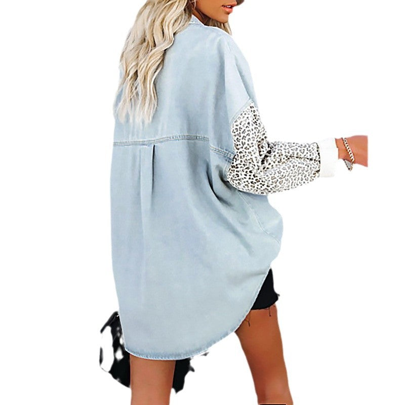 Damer Modetrend blus med leopardsmönster och oversized passform Mirla-Eva Jonsson