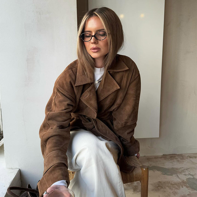 Damer Modig Sognält Trenchjacka med snyggt bälte Eva Jonsson-Eva Jonsson