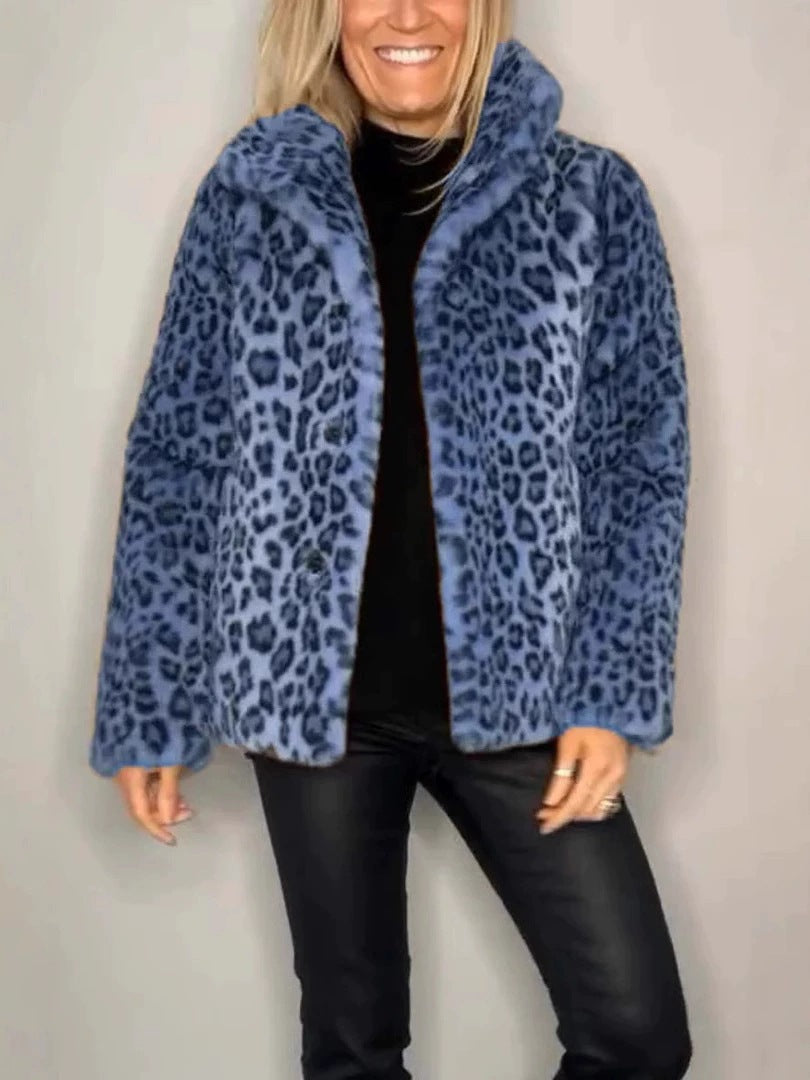 Damer Modisch Plyschrock med Leopardsmönster och elegant snitt Mirla-Eva Jonsson