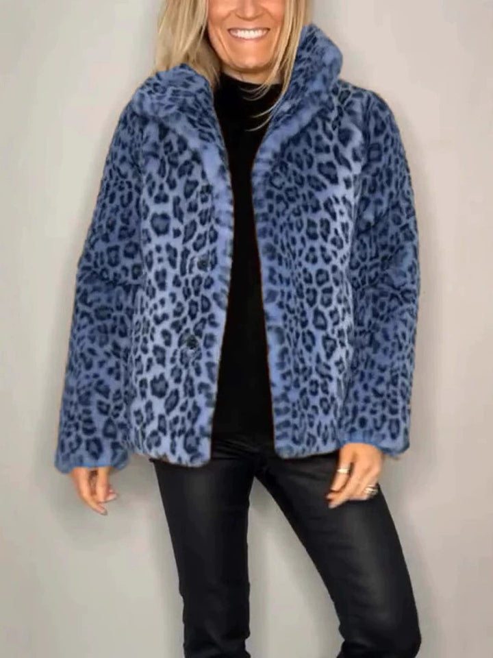 Damer Modisch Plyschrock med Leopardsmönster och elegant snitt Mirla-Eva Jonsson