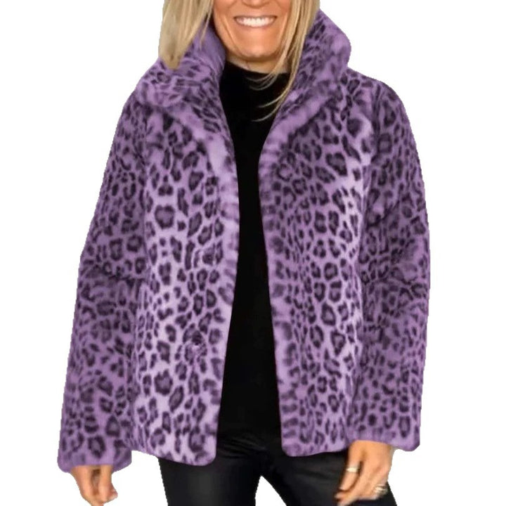 Damer Modisch Plyschrock med Leopardsmönster och elegant snitt Mirla-Eva Jonsson