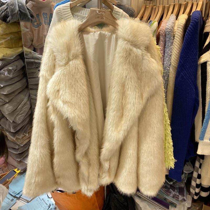 Damer Modish Oversize Konstpäls-Cape Eva Jonsson-Eva Jonsson