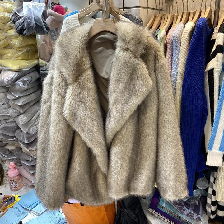 Damer Modish Oversize Konstpäls-Cape Eva Jonsson-Eva Jonsson