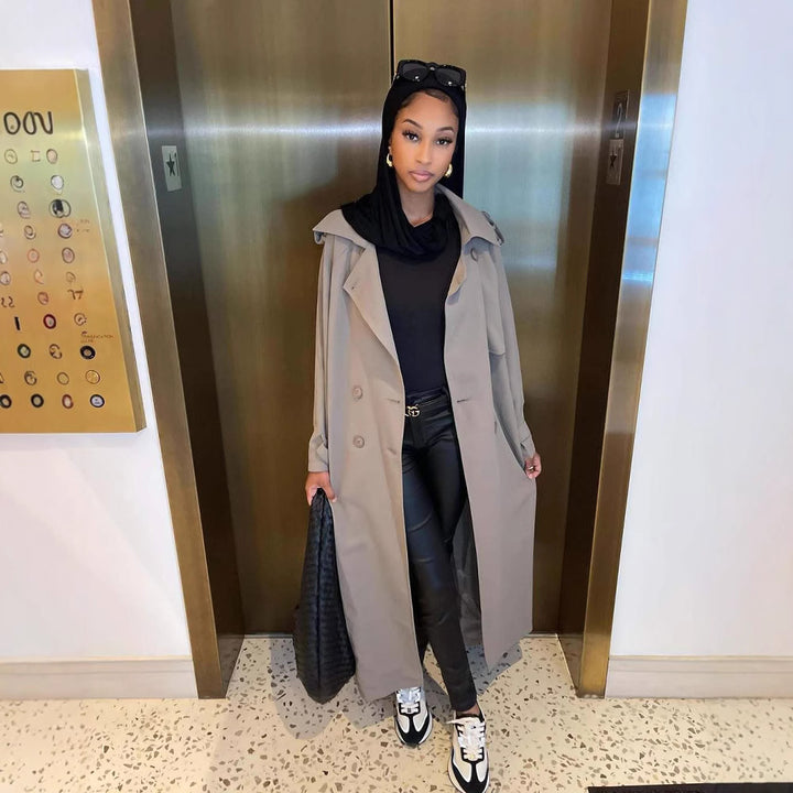 Damer Modish Oversized Trenchcoat Mirla-Eva Jonsson