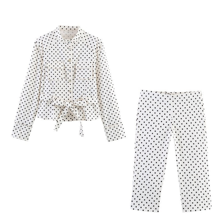 Damer Modiska Culotte-byxor i tidlös prickdesign Mirla-Eva Jonsson