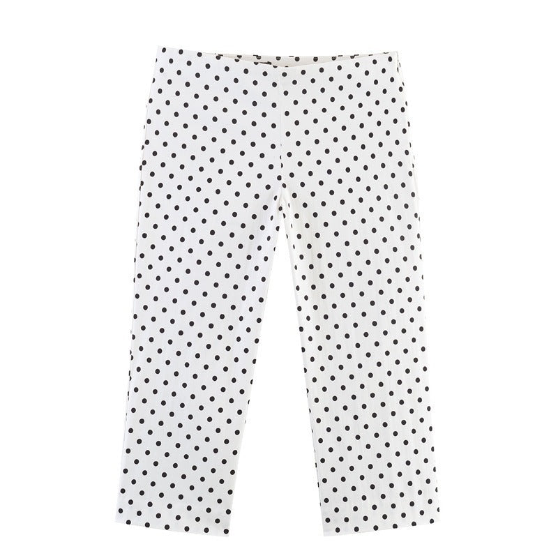 Damer Modiska Culotte-byxor i tidlös prickdesign Mirla-Eva Jonsson