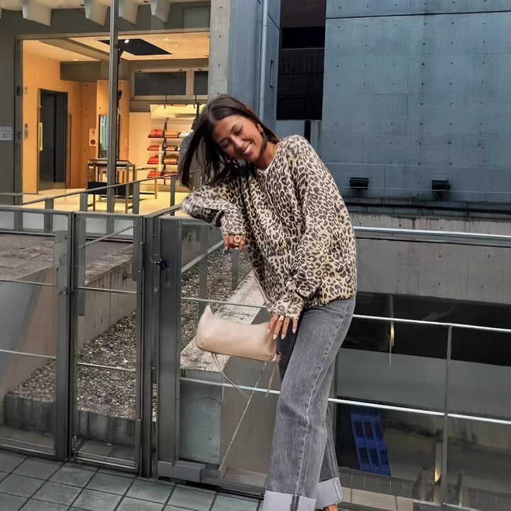 Damer Mönstrad Tröja Mirla-Eva Jonsson