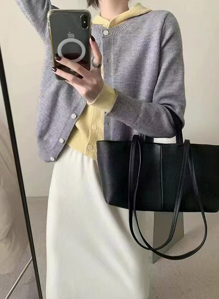 Damer Mysig Cardigan med Huva och Knappar Eva Jonsson-Eva Jonsson