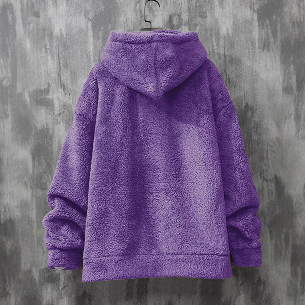 Damer Mysig Fleece Hoodie Mirla-Eva Jonsson