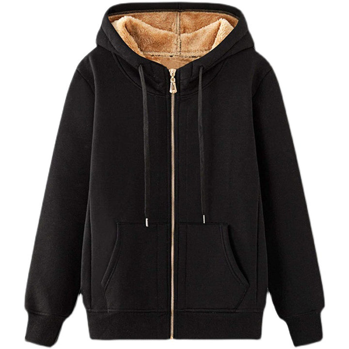Damer Mysig Fleece-Jacka med Huva Mirla-Eva Jonsson