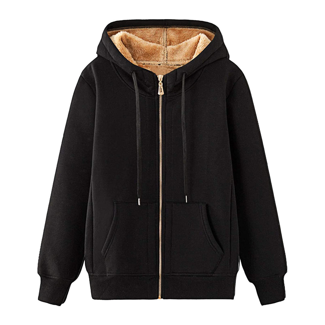 Damer Mysig Fleece-Jacka med Huva Mirla-Eva Jonsson