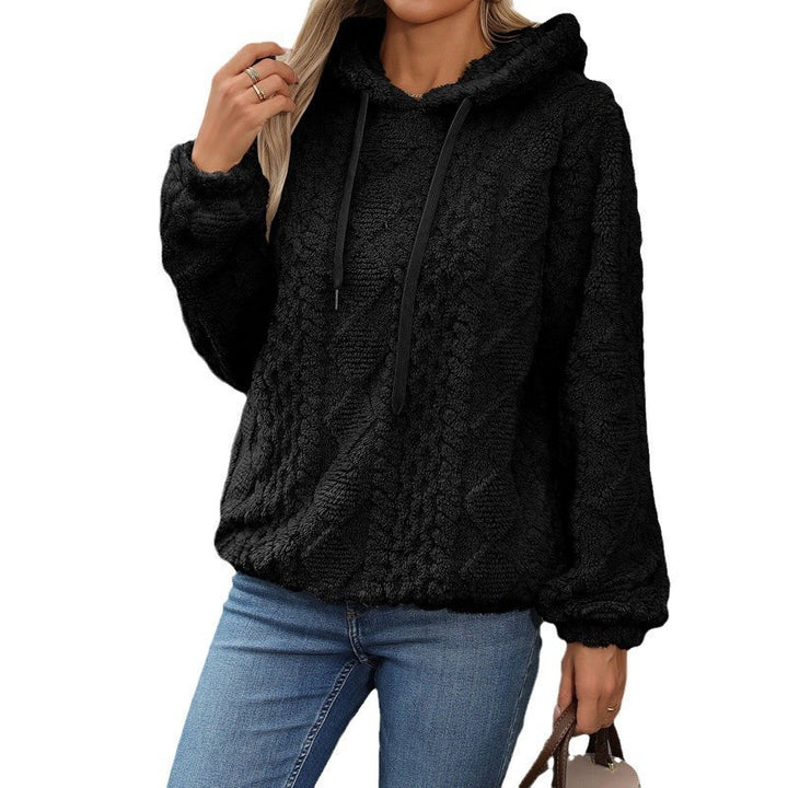 Damer Mysig Hoodie I Särskild Stickdesign Mirla-Eva Jonsson