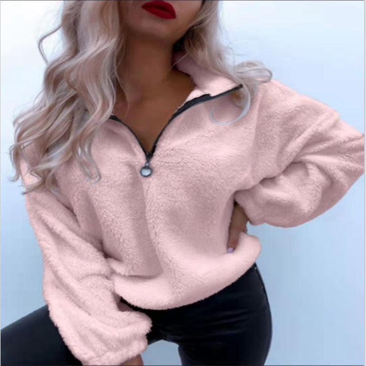 Damer Mysig Hoodie i Teddyfleece Mirla-Eva Jonsson