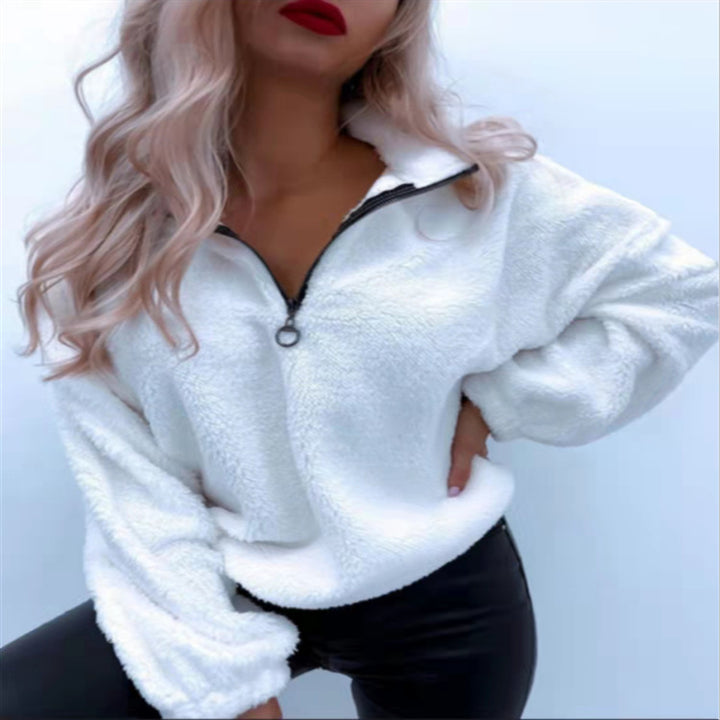 Damer Mysig Hoodie i Teddyfleece Mirla-Eva Jonsson