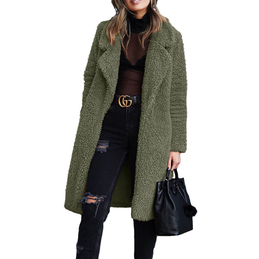 Damer Mysig Långkappa i Teddyfleece Mirla-Eva Jonsson