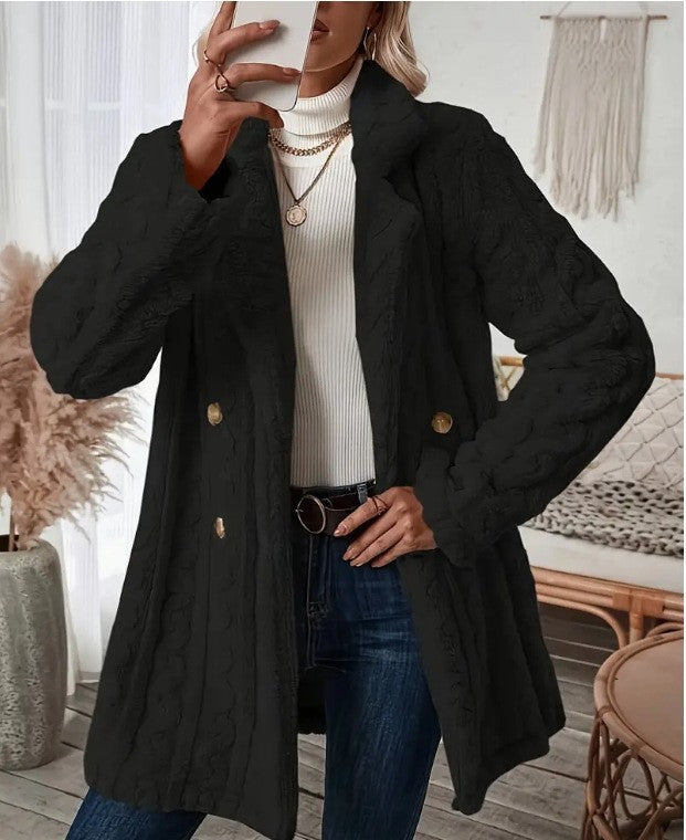 Damer Mysig Långrock med Knappdesign Mirla-Eva Jonsson