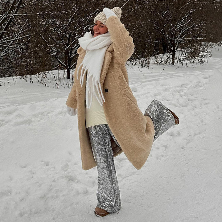 Damer Mysig Oversized Pälskappa Mirla-Eva Jonsson