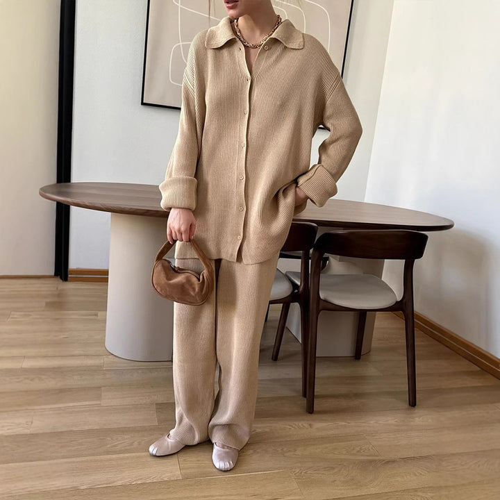 Damer Mysig Stickad Set Mirla-Eva Jonsson