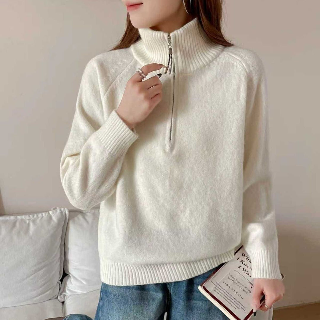Damer Mysig Sweater med Hög Krage Mirla-Eva Jonsson
