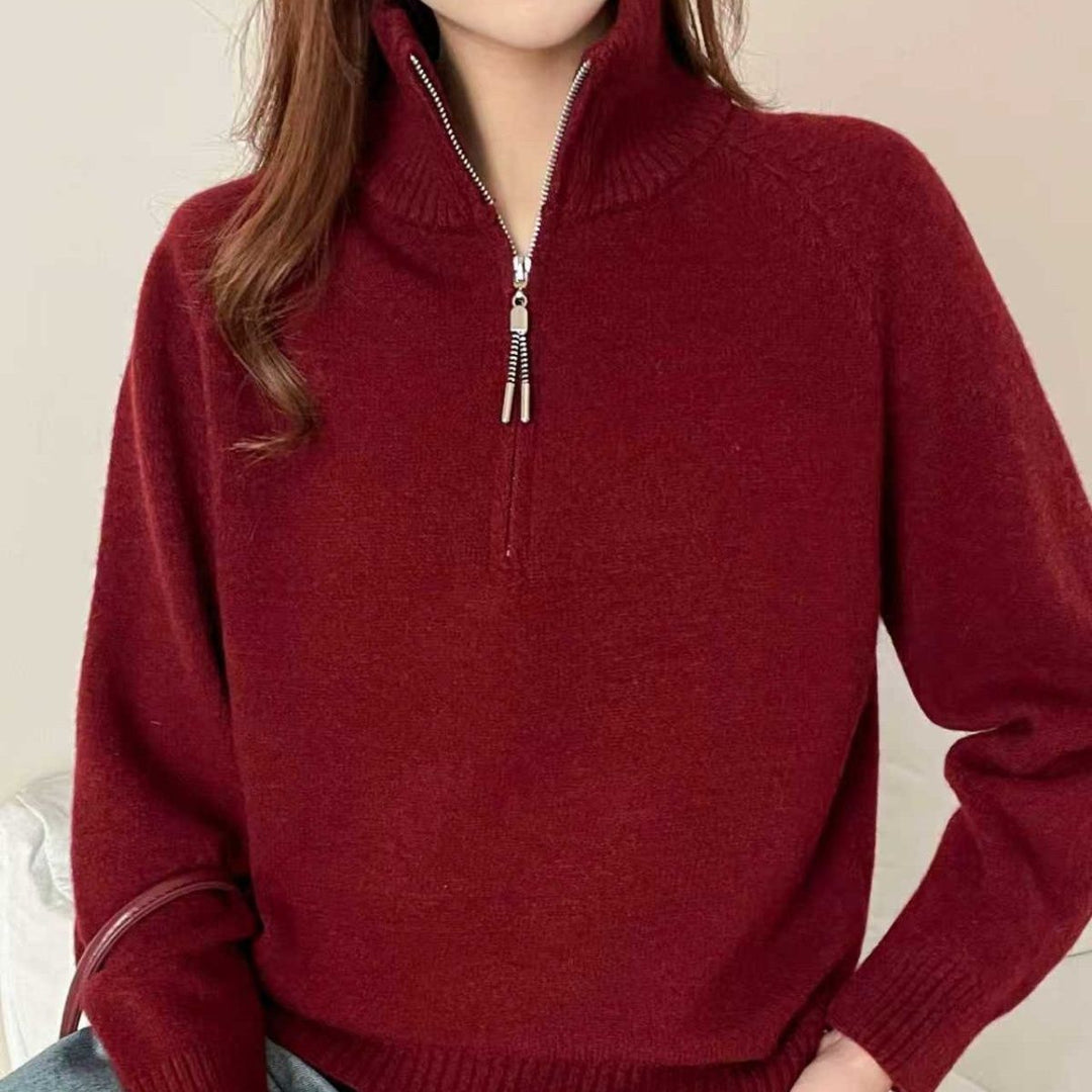 Damer Mysig Sweater med Hög Krage Mirla-Eva Jonsson