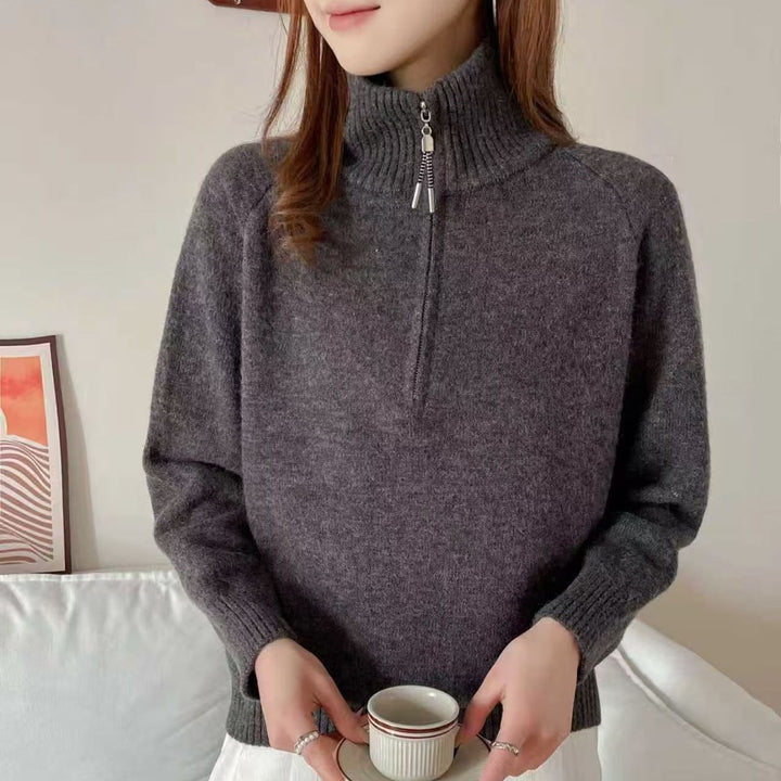Damer Mysig Sweater med Hög Krage Mirla-Eva Jonsson