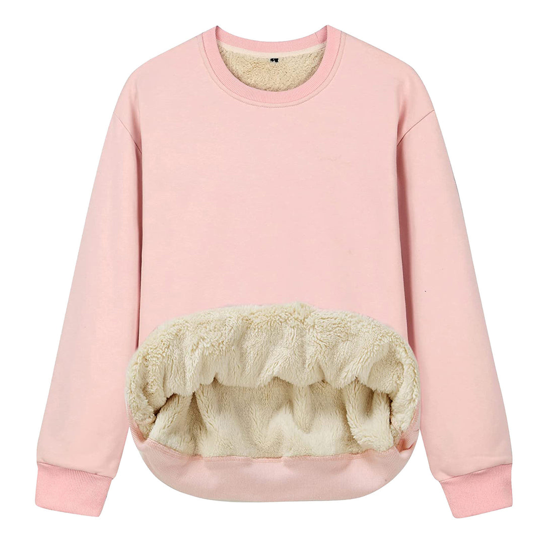 Damer Mysig Sweatshirt med mjukt foder och rundhalsutskärning Mirla-Eva Jonsson
