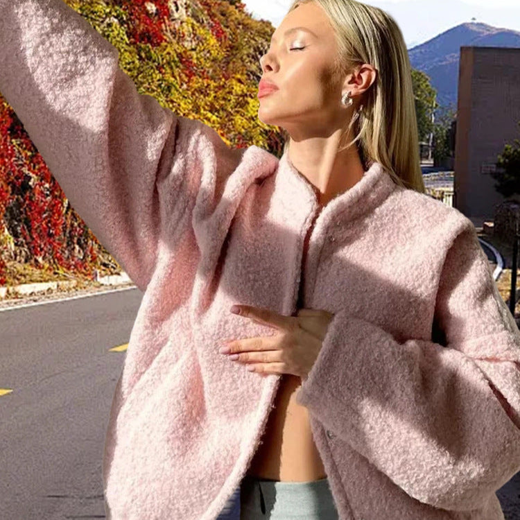 Damer Mysig Teddy-kappa med oversized snitt Mirla-Eva Jonsson