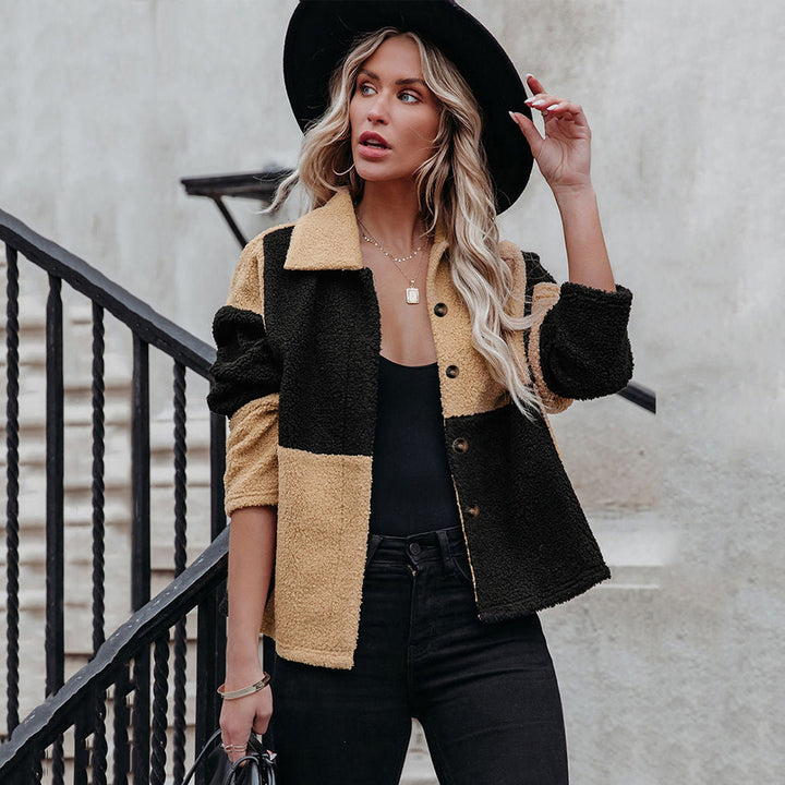 Damer Mysig Teddyjacka med Statement-krage Eva Jonsson-Eva Jonsson