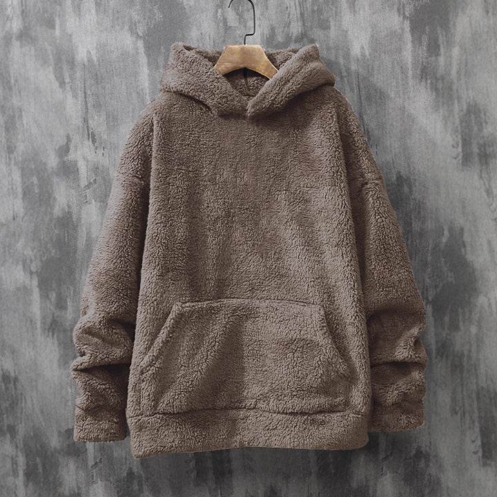 Damer Mysig fleece-tröja med huva och praktiska fickor Eva Jonsson-Eva Jonsson