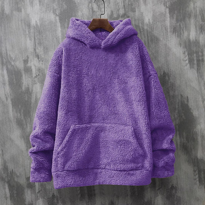 Damer Mysig fleece-tröja med huva och praktiska fickor Eva Jonsson-Eva Jonsson