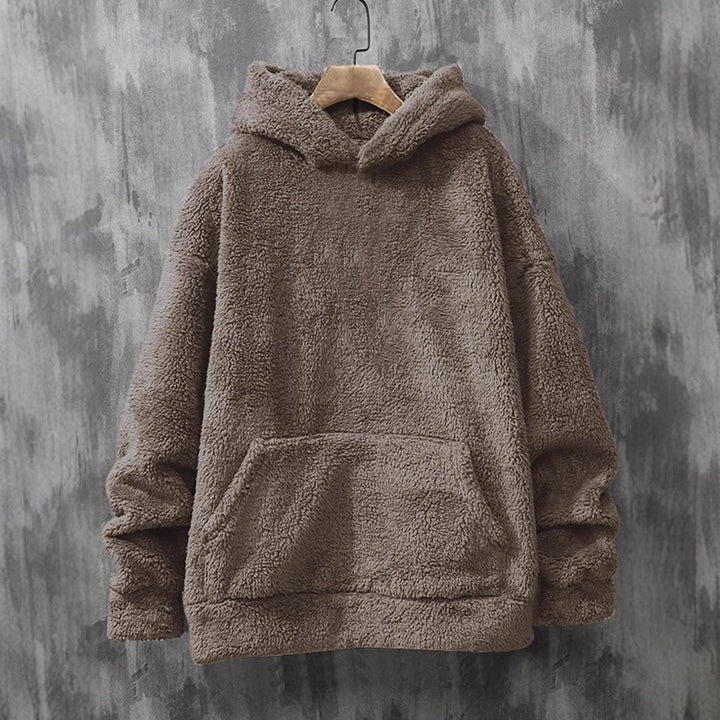 Damer Mysig fleece-tröja med huva och praktiska fickor Eva Jonsson-Eva Jonsson