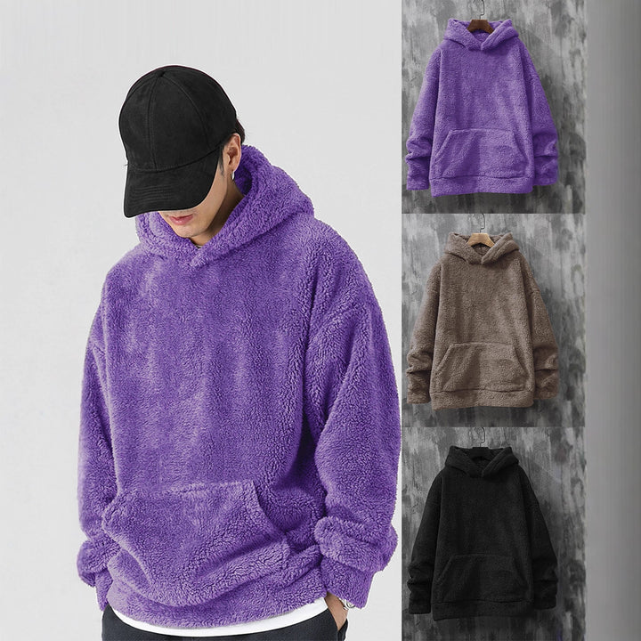 Damer Mysig fleece-tröja med huva och praktiska fickor Eva Jonsson-Eva Jonsson