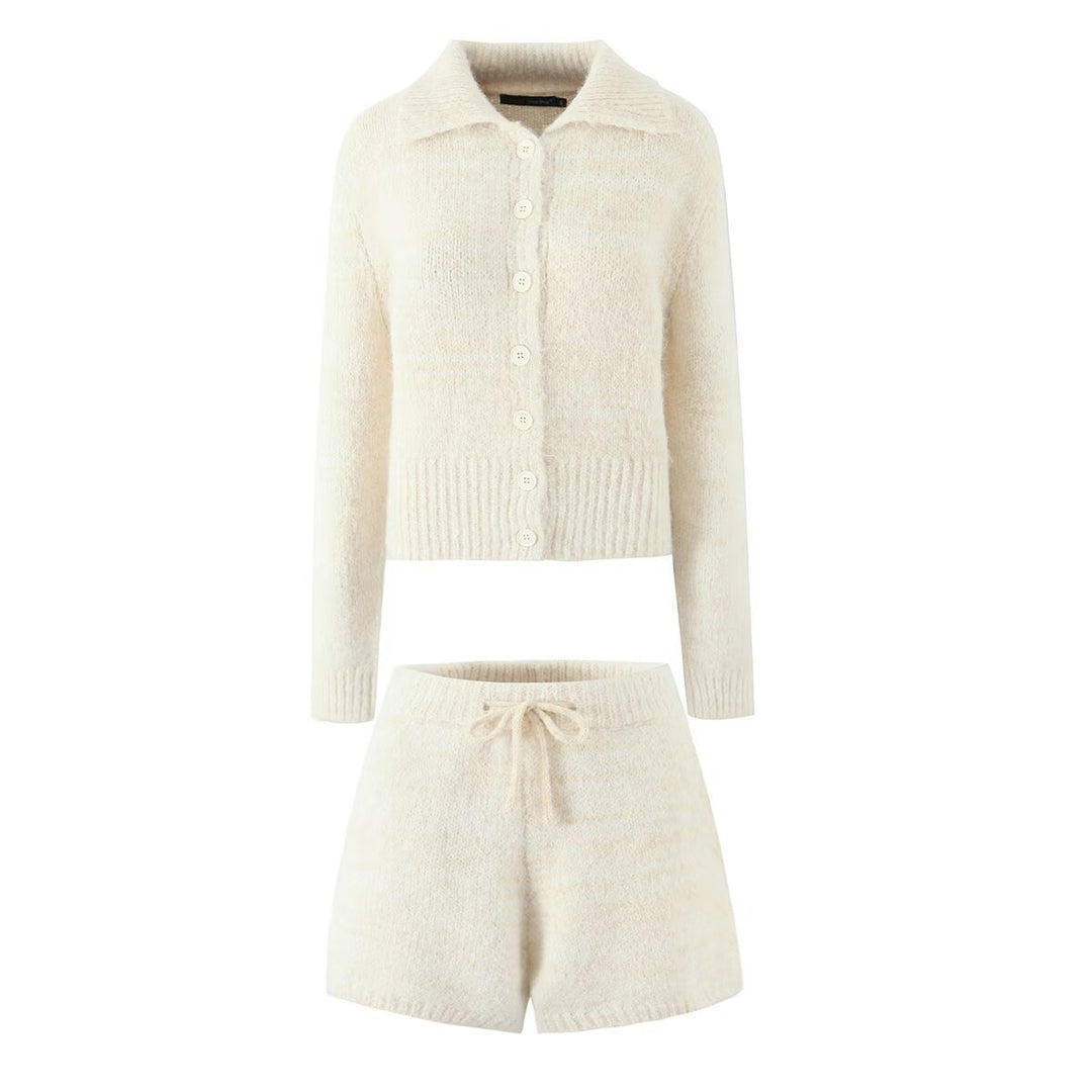 Damer Mysiga Shorts i mjukt stickat material Eva Jonsson-Eva Jonsson