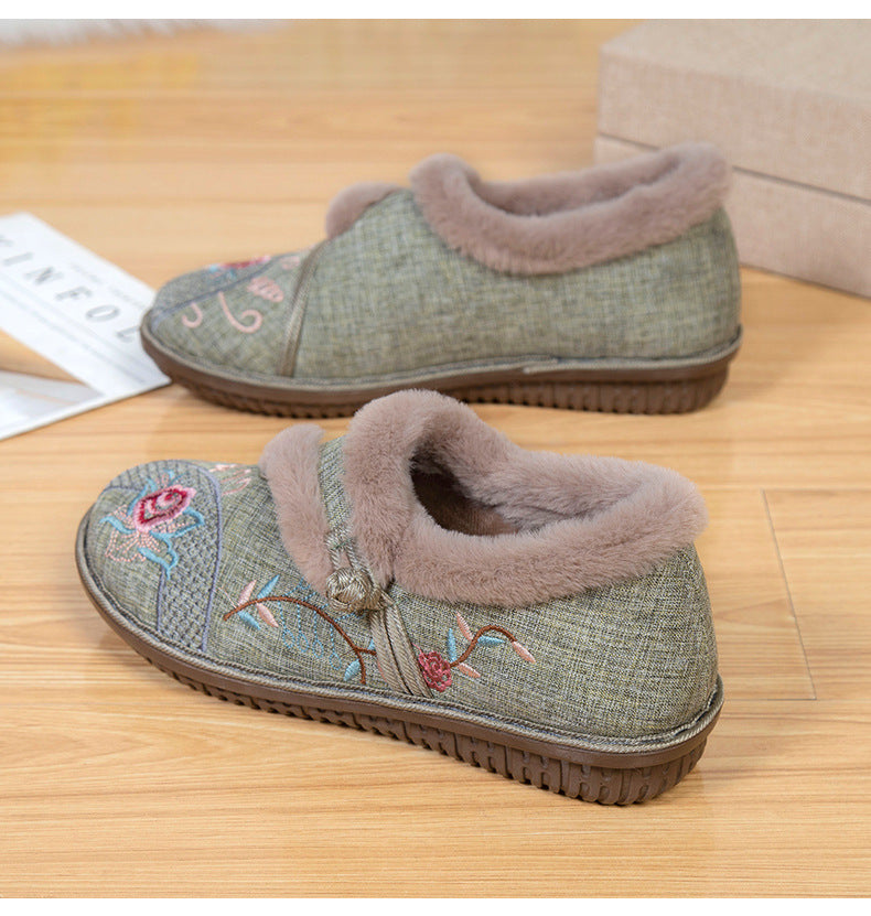 Damer Mysiga Tofflor med Blomsterbroderi Eva Jonsson-Eva Jonsson