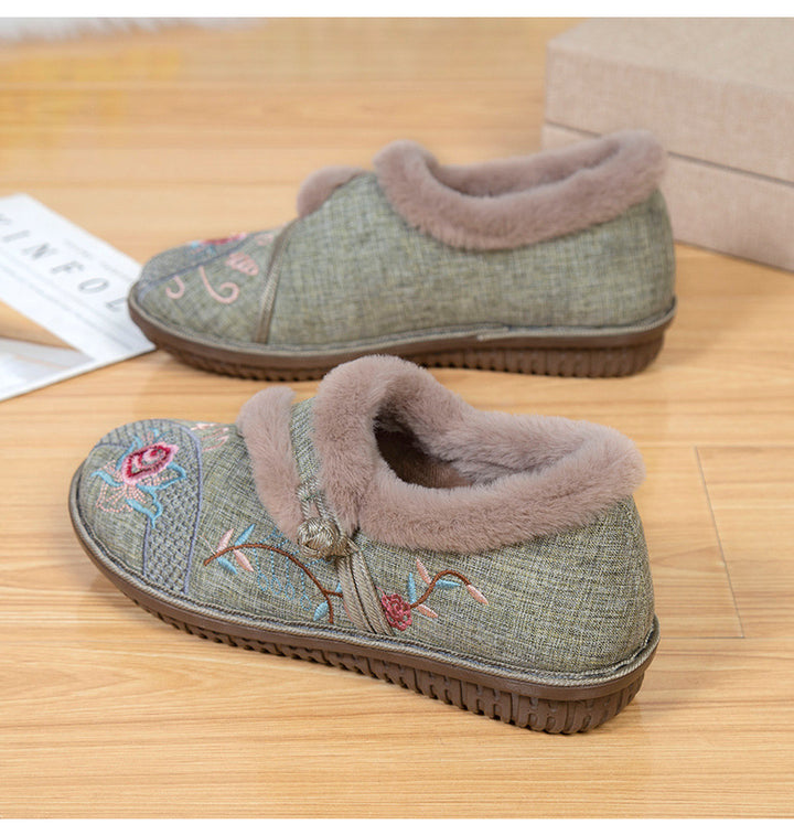 Damer Mysiga Tofflor med Blomsterbroderi Eva Jonsson-Eva Jonsson