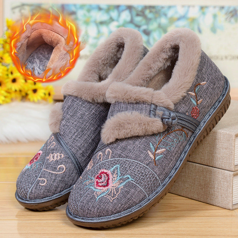 Damer Mysiga Tofflor med Blomsterbroderi Eva Jonsson-Eva Jonsson