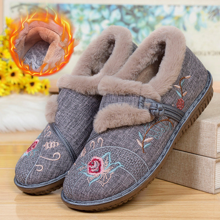 Damer Mysiga Tofflor med Blomsterbroderi Eva Jonsson-Eva Jonsson