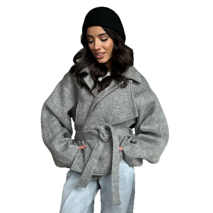 Damer Mysigt Crop-Pullover-set i mjukt material med dragkedja-stängd krage Mirla-Eva Jonsson
