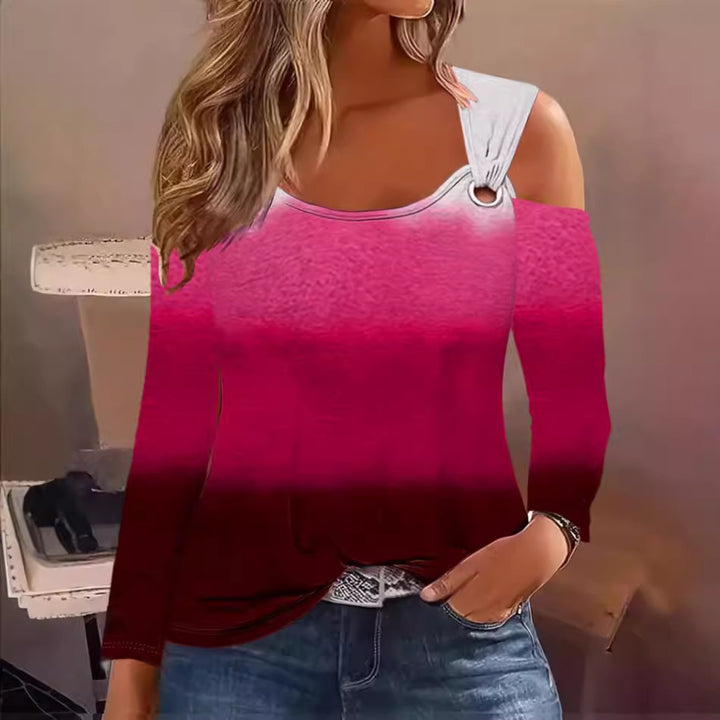 Damer Off Shoulder Blus med Ringdetaljer Eva Jonsson-Eva Jonsson