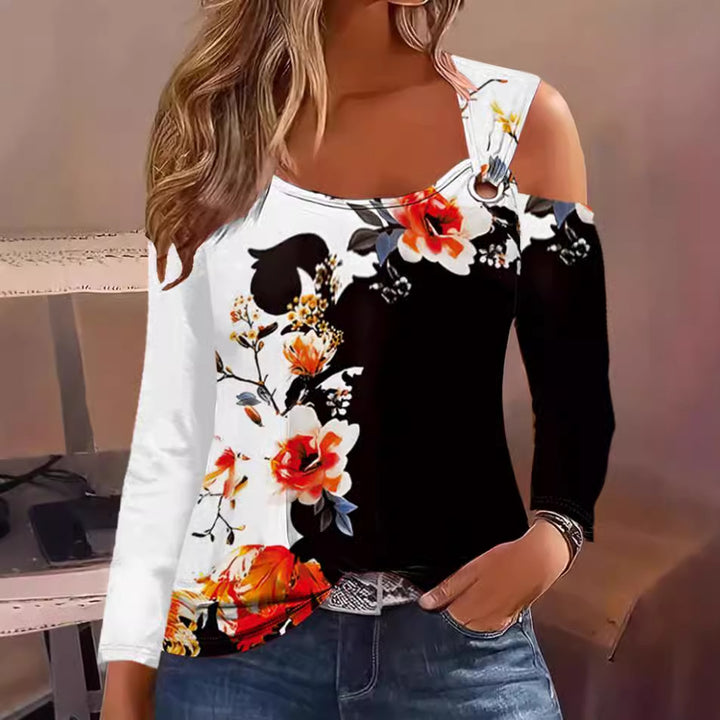 Damer Off Shoulder Blus med Ringdetaljer Eva Jonsson-Eva Jonsson