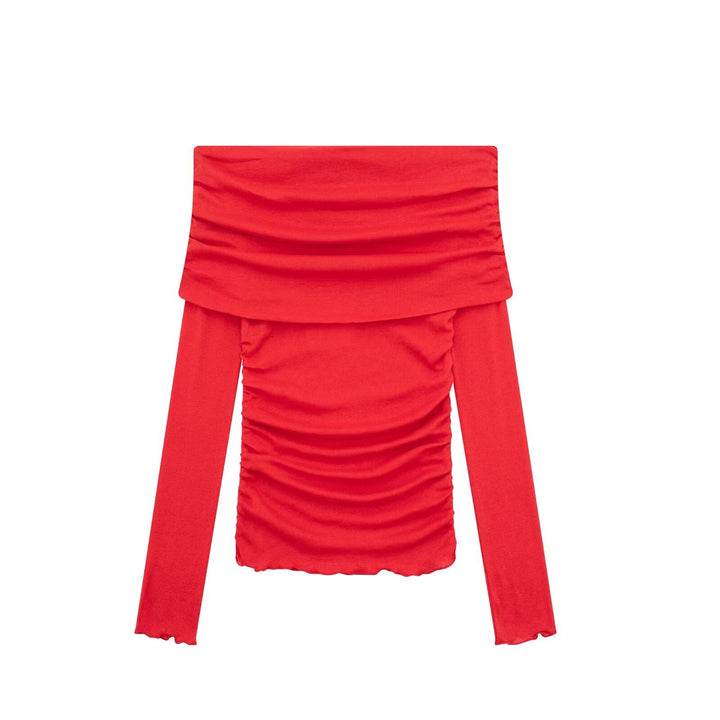 Damer Off-Shoulder Blus med Rynkning Eva Jonsson-Eva Jonsson