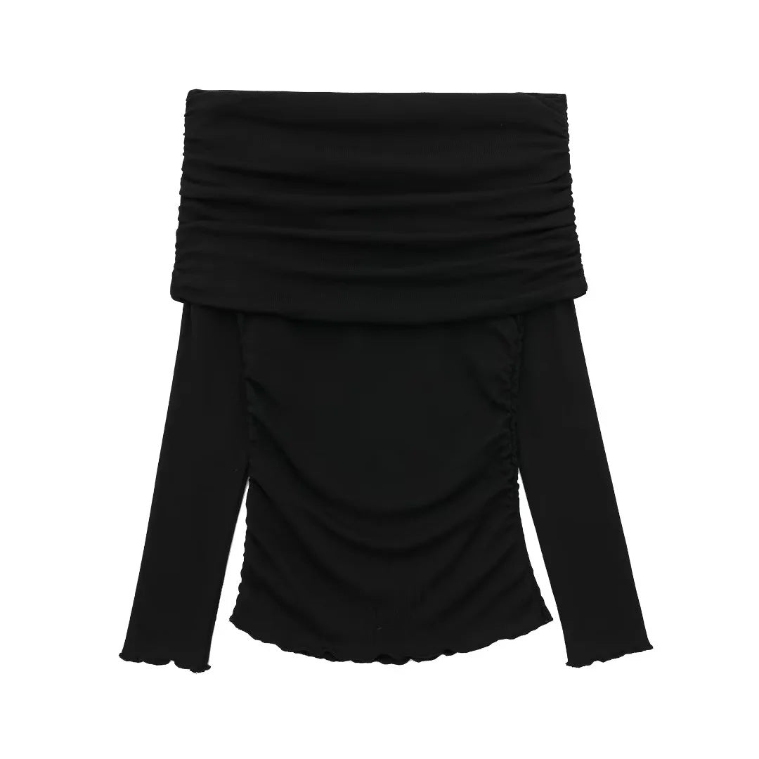 Damer Off-Shoulder Blus med Rynkning Eva Jonsson-Eva Jonsson